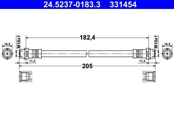 Bromsslang ATE 24.5237-0183.3