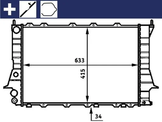 Kylare MAHLE CR 358 000S