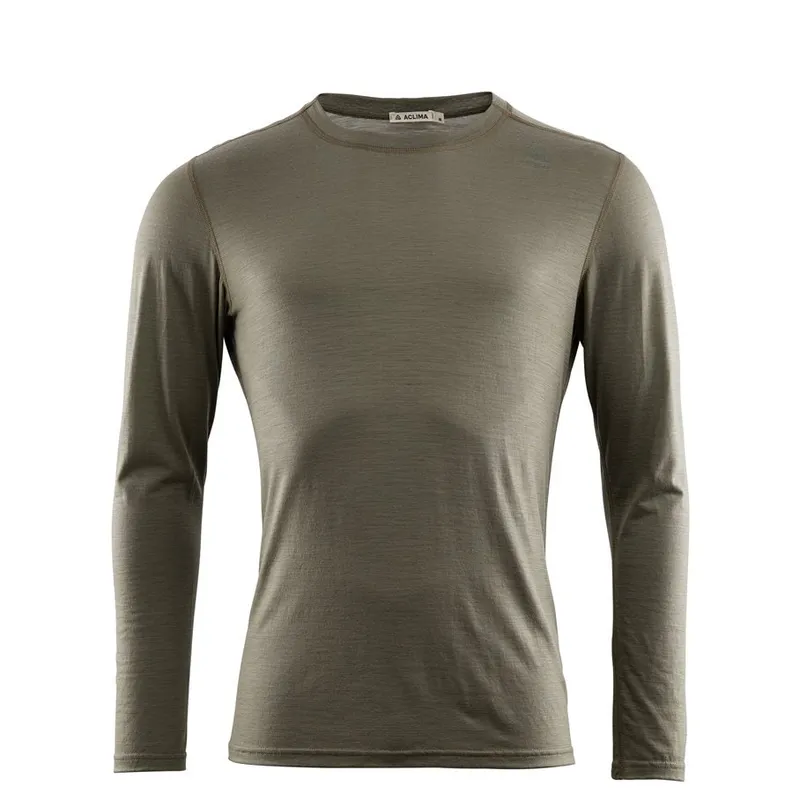 Aclima Men’s LightWool Undershirt Long Sleeve Jet Black