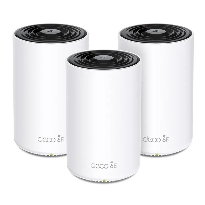 TP-Link Deco XE75 Pro (3-pack) Wi-Fi 6E AXE5400 Wi-Fi-system med nät för hela hemmet