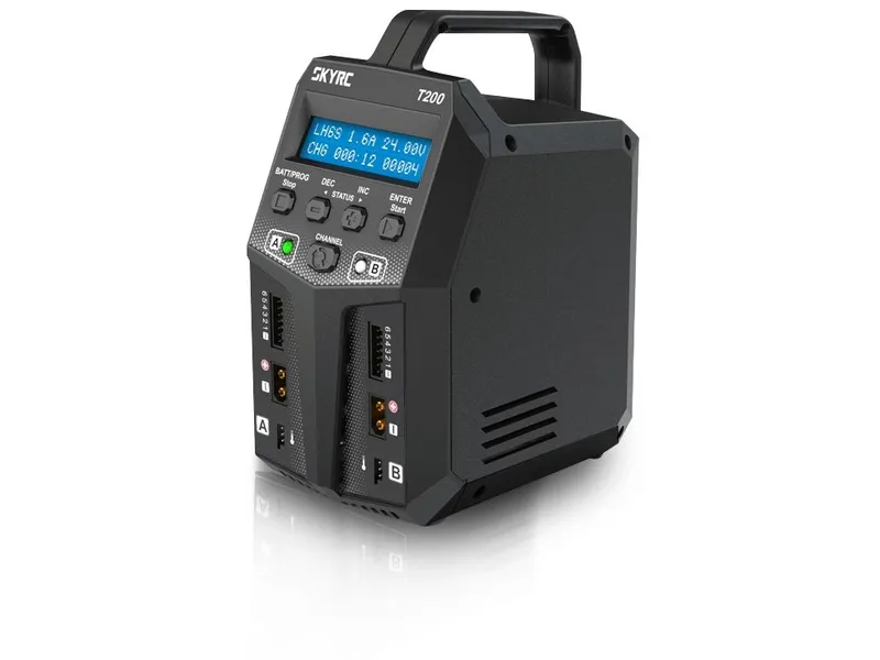SkyRC T200 XT60 Laddare 240VAC/12VDC 12A 2x100W