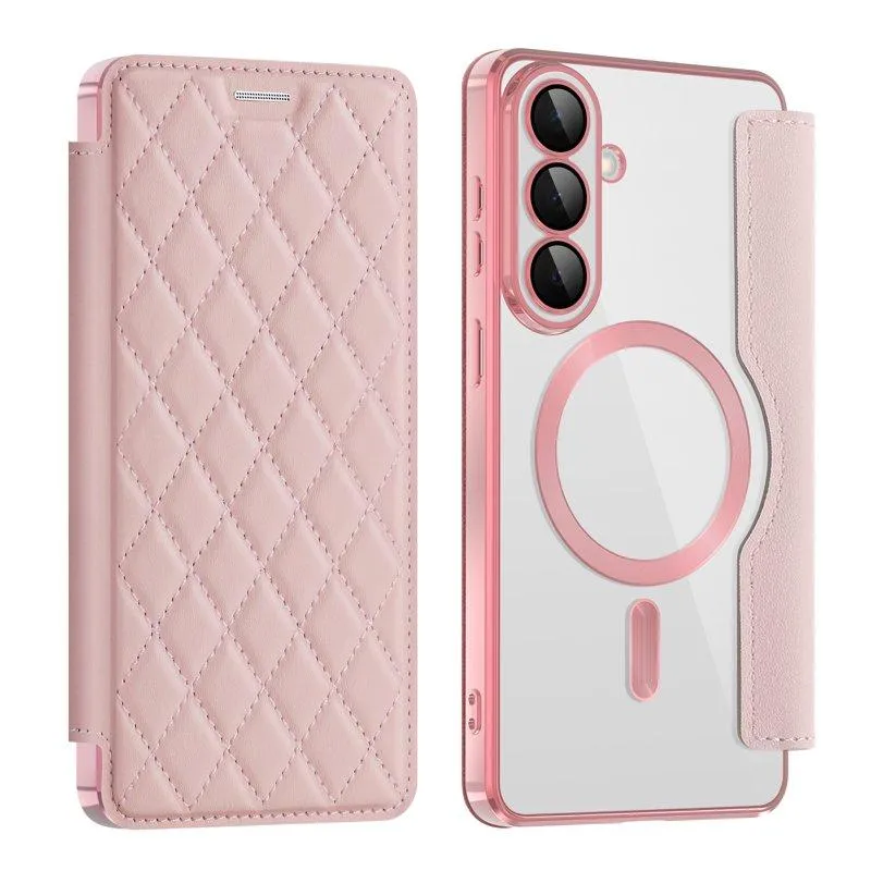 Mobilfodral för Samsung Galaxy S26 Plus Magnetiskt RFID – Rosa