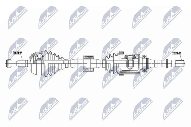 Drivaxel NTY NPW-FR-184