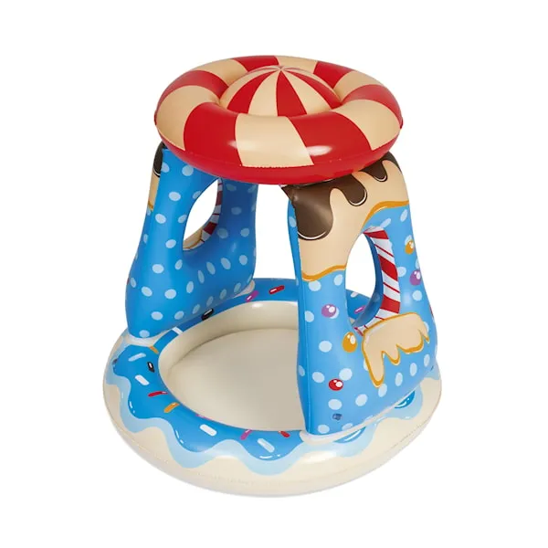 Candyville Babypool med Solskydd 0,91×0,91×0,89m, Bestway
