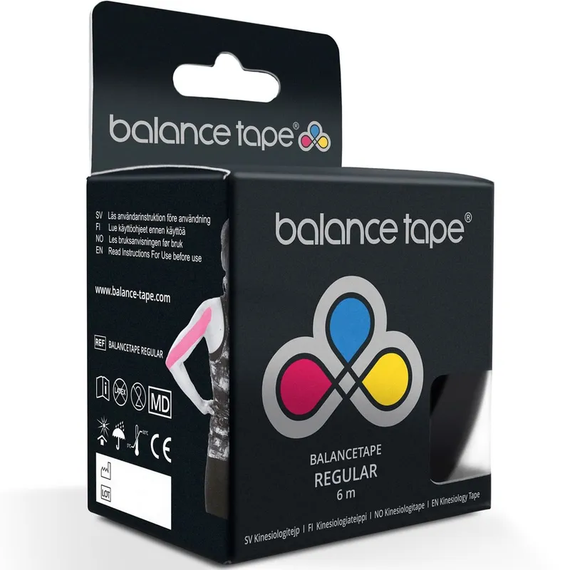 BalanceTape Kinesiologitejp Svart 5 cm x 6 m