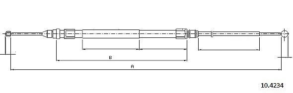 Handbromsvajer METZGER 10.4234