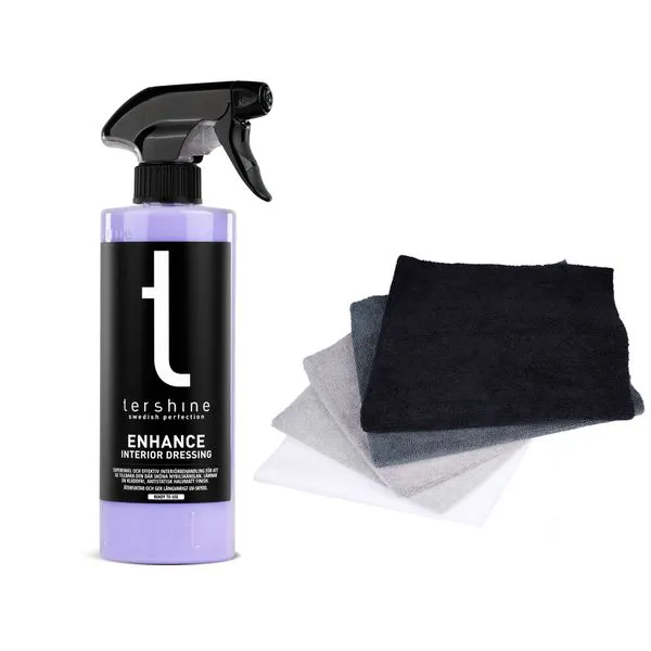 Plastbehandling tershine Enhance, 500 ml, 500 ml + 5st mikrofiberdukar