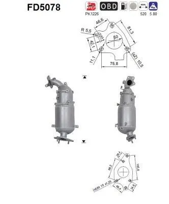 Partikelfilter (DPF) AS FD5078