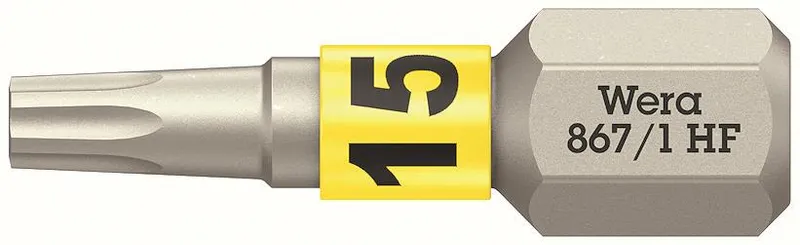 Wera 867/1 TORX HF Bits 25 mm, med hållarfunktion TX15