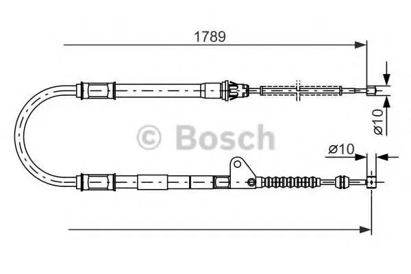 Handbromsvajer BOSCH 1 987 477 540