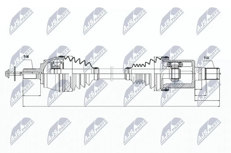 Drivaxel NTY NPW-VV-031