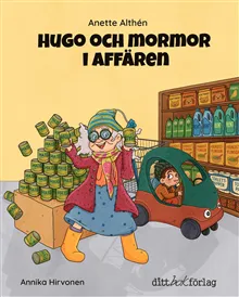 Hugo och mormor i affären