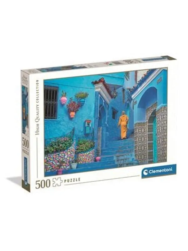 Clementoni Pussel HQC Blue Street of Chefchaouen 2026, 500 2D Pussel