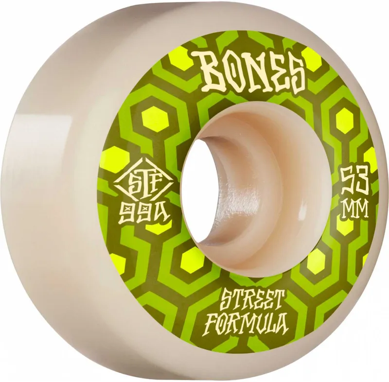Bones Wheels STF Skateboard Retros 53mm V1 Standard 99A 4-pack