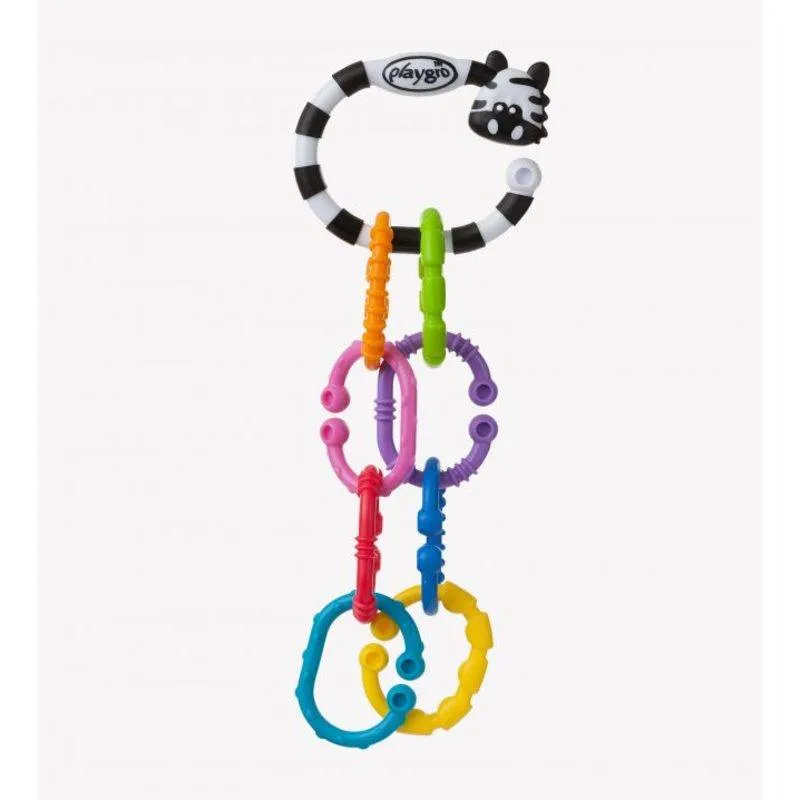 Playgro Upphängningsringar - 9 st. - Zebra