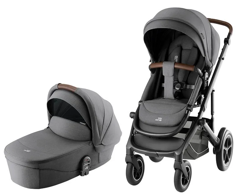Britax Römer Smile 5Z Duovagn inkl. Baby-Safe Pro & Bas, Mineral Grey