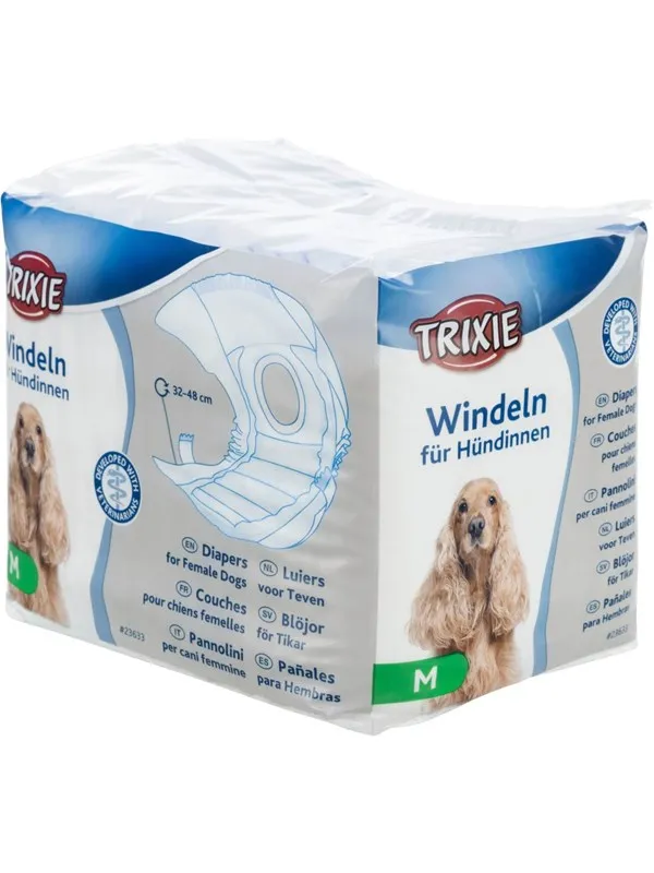 Trixie blöjor för tikar storlek M midjeomfång 32-48cm (12-Pack)