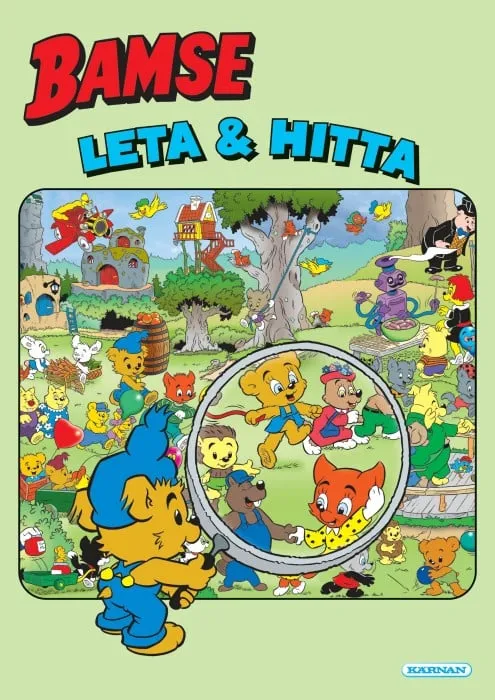 Pysselbok Bamse "Leta och hitta" Kärnan