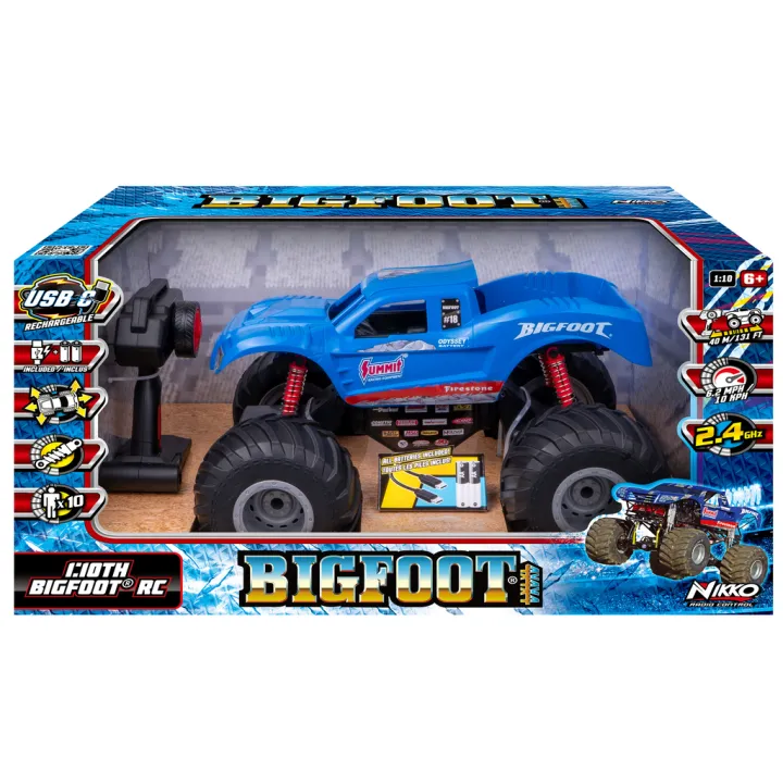 Nikko Radiostyrd Bigfoot Monstertruck 1:10, Blå