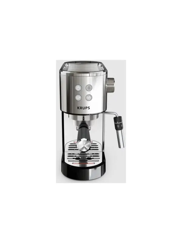 Krups Virtuoso + XP444C10 - coffee machine with milk frother - 15 bar - stainless steel