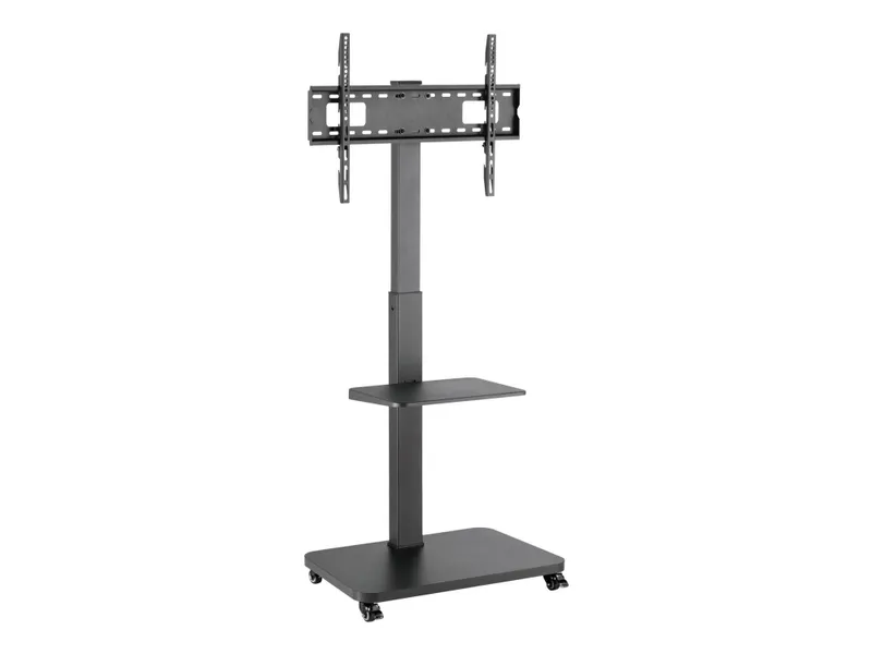 Gembird TV floor stand with caster wheels 37″” - 75″” bl - Max 40 kg - recommended for 75″