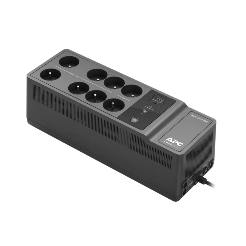 APC Back-UPS BE850G2-FR - UPS - AC 220/230 V - 520 Watt - 850 VA - USB - utgångskontakter: 8 - Frankrike, Belgien - svart