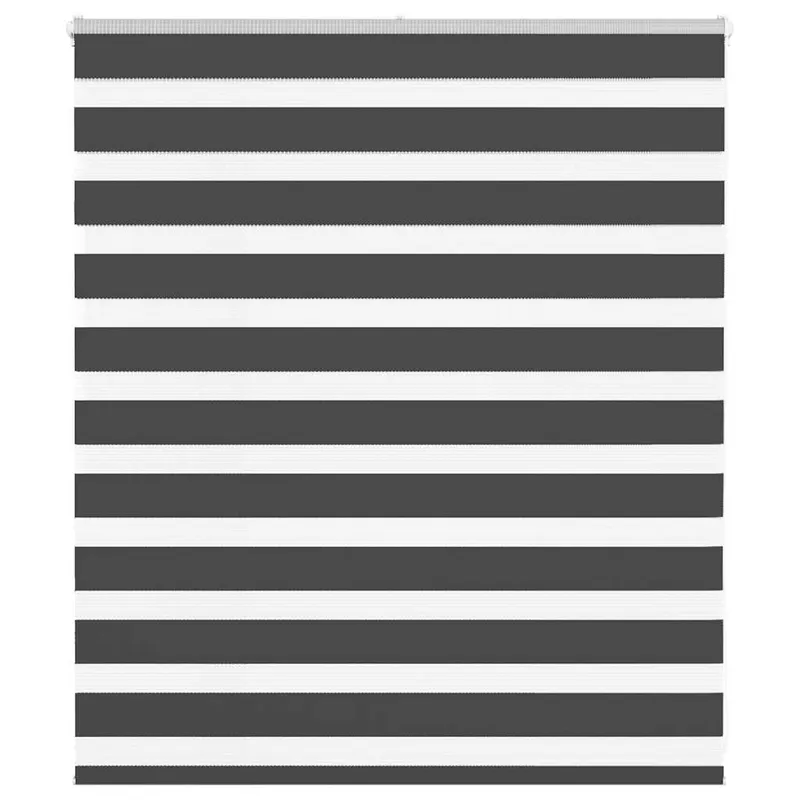 vidaXL Rullgardin zebra svart 130×100 cm tyg bredd 125,9cm polyester