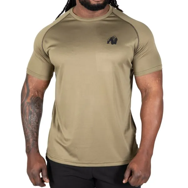 Gorilla Wear Performance Tee, S, Army Green