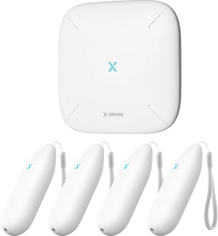 X-Sense STH55 inomhusklimatkit med 4 termosensorer - Inomhusklimatkit med Basstation och 4 Termosensorer