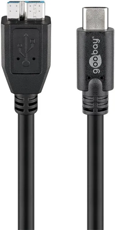 USB-C ™ till Micro-B-kabel, 0,6 m, svart