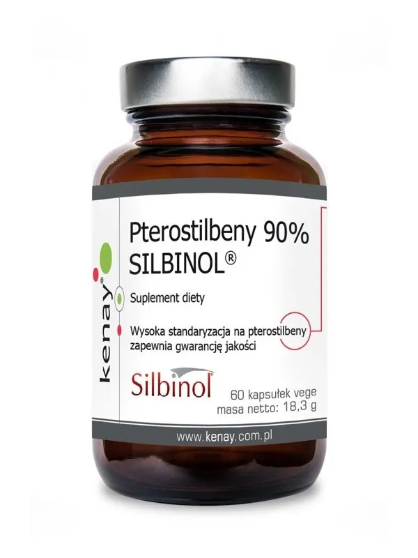 Kenay – SILBINOL Pterostilbene 90%, 60 kapslar