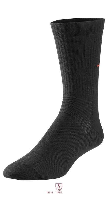 Snickers Workwear 9262 ProtecWork Strumpa svart, flamskydd 37-39
