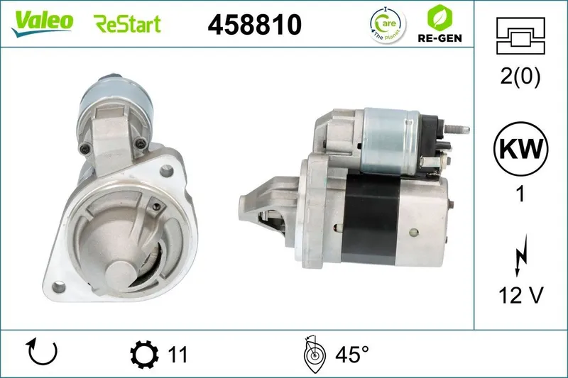 VALEO 458810 Startmotor