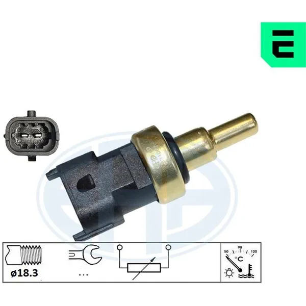Kylvätsketemperatur-sensor - P2022002 - fiat 500x, tipo halvkombi, tipo kombi, tipo sedan, jeep renegade suv - OE 55261955