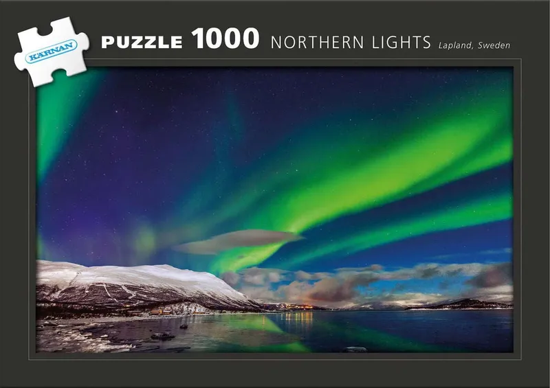 Pussel – Norrsken, lappland 1000 Bitar
