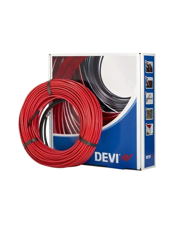 DEVIflex 18T (18W/m) serieresistiv värmekabel för inbäddning i betong eller liknande för golvvärme