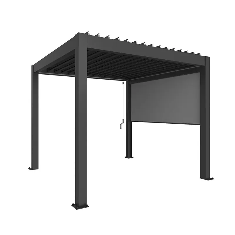 Biohort, Solskydd till pergola 4 m metallic dark grey