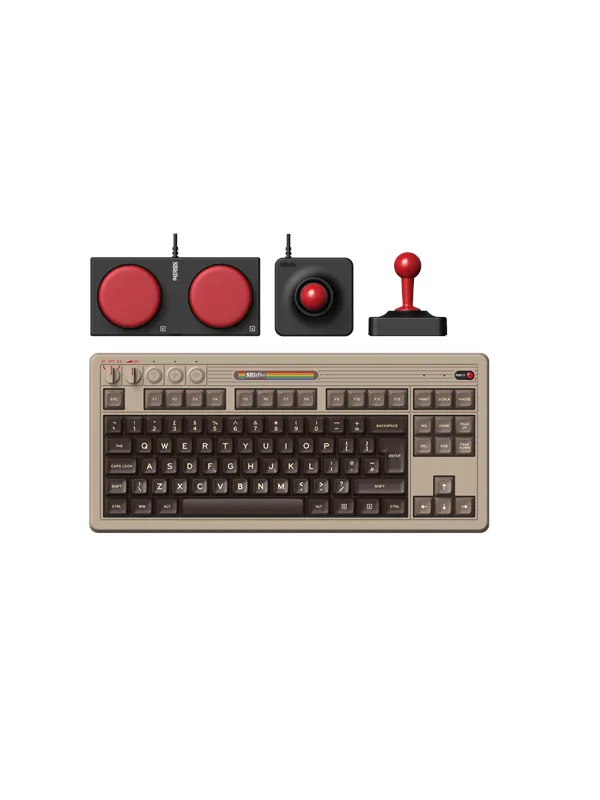 8BitDo Retro Mechanical Keyboard - C64 Edition - ISO - Engelska (UK) - Beige