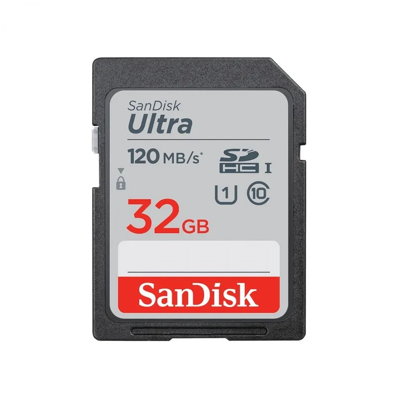 SanDisk Ultra SDHC-minneskort 32 GB 120 MB/s Class 10 UHS-I SDSDUN4-032G-GN6IN