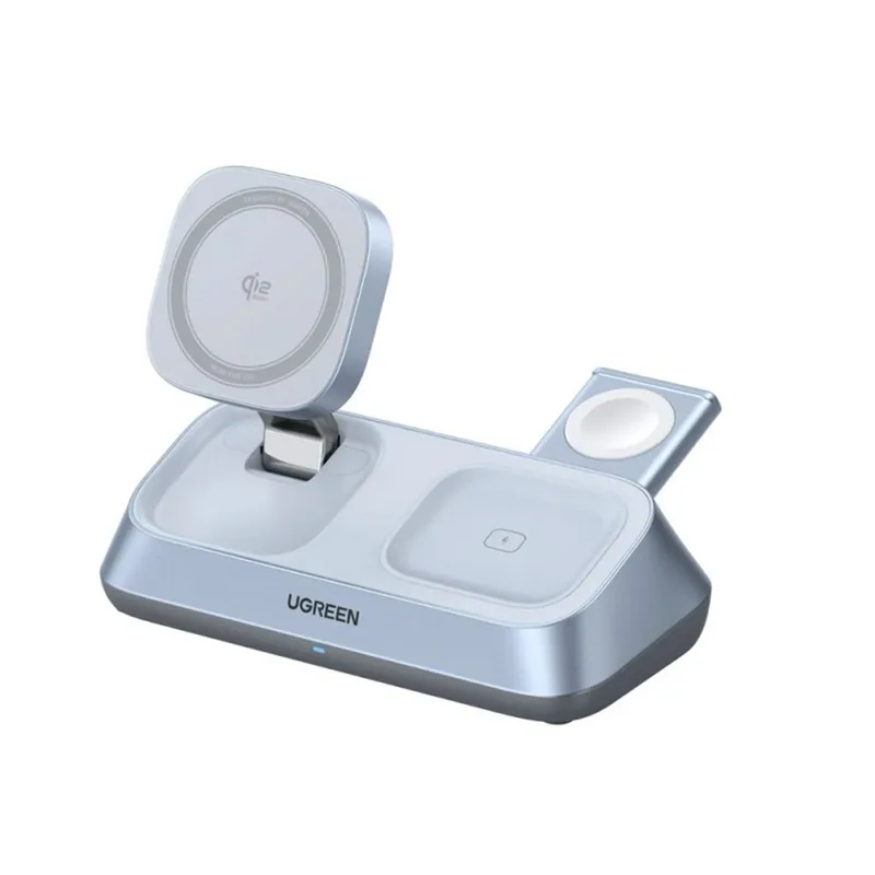 UGREEN MagFlow Qi2.2 25 W 3-in-1 Magnetic Wireless Charger Station