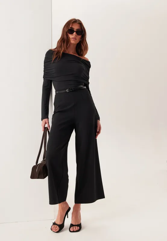 High Wide Cropped Trousers (#2864)