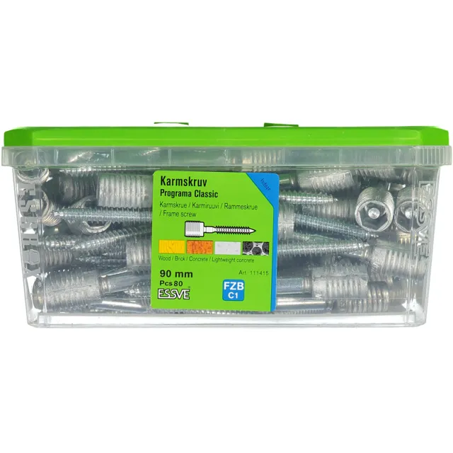 KARMSKRUV CLASSIC 90MM PROGRAMA 80ST/PKT | Beijerbygg Byggmaterial