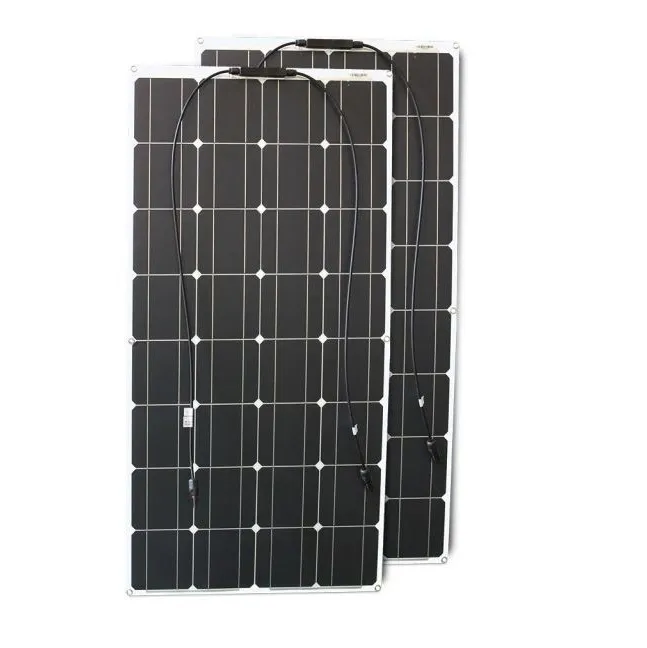 200W Solpaneler, 2x100w, monokristallin, marknadsledande effekt, böjbar