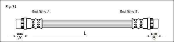 Bromsslang METZGER 4114770