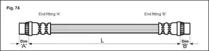 Bromsslang METZGER 4114770