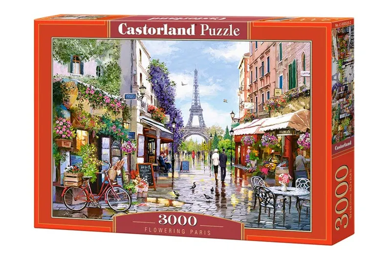 Castorland Flowering Paris 3000 pcs, 3000 styck, Stad, 9 År