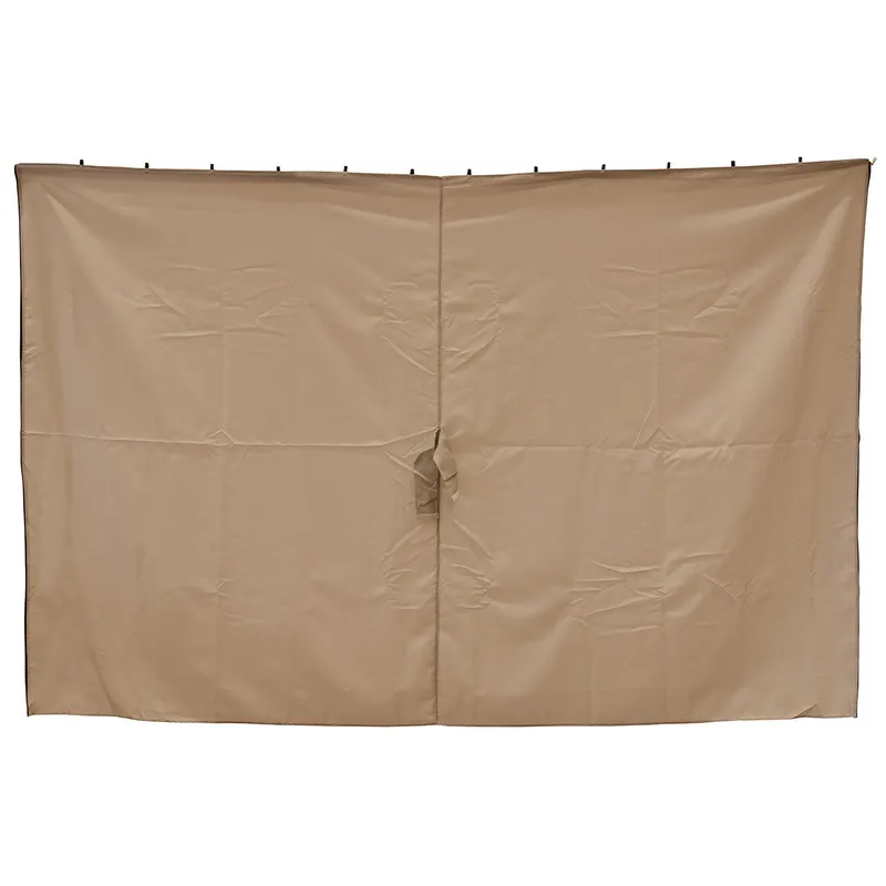 Hillerstorp, Sidoväggar 195×350 cm svart/beige