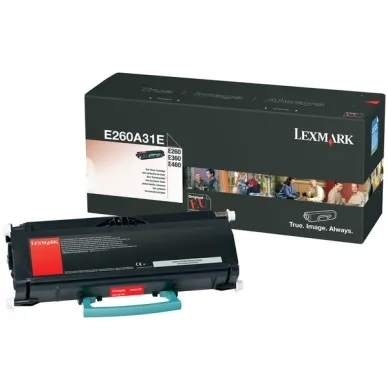 Lexmark E260A31E Tonerkassett svart 3.500 sidor