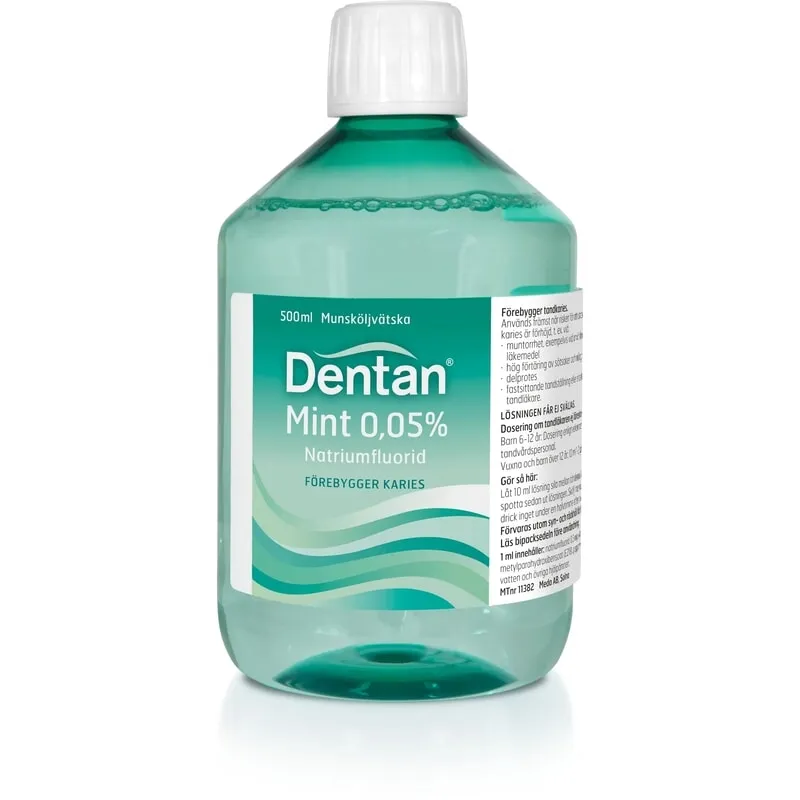 Dentan Mint 0,05 % 500 milliliter Munsköljvätska