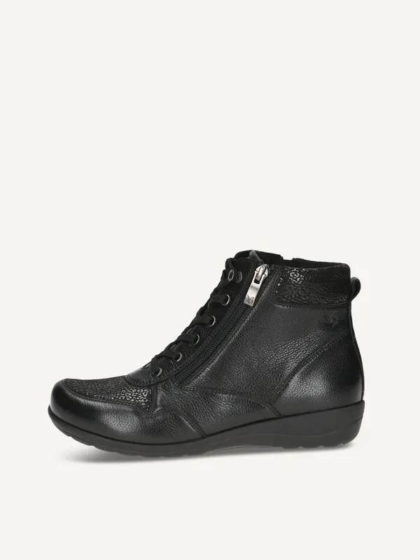 CAPRICE Bootie, black, made of Leather and synthetic without heel, Size 36 (#3759)